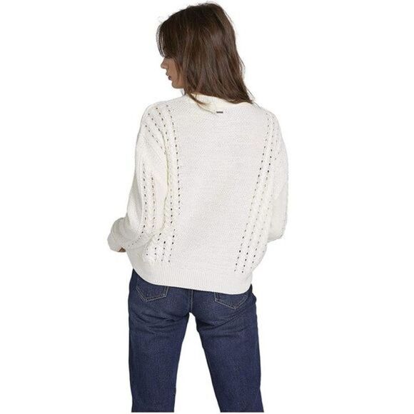 ✨ VOLCOM ✨ Cable Bodied Boxy Fit Crew Neck Sweater - [XXL, Mustard Gold] - Picture 3 of 14